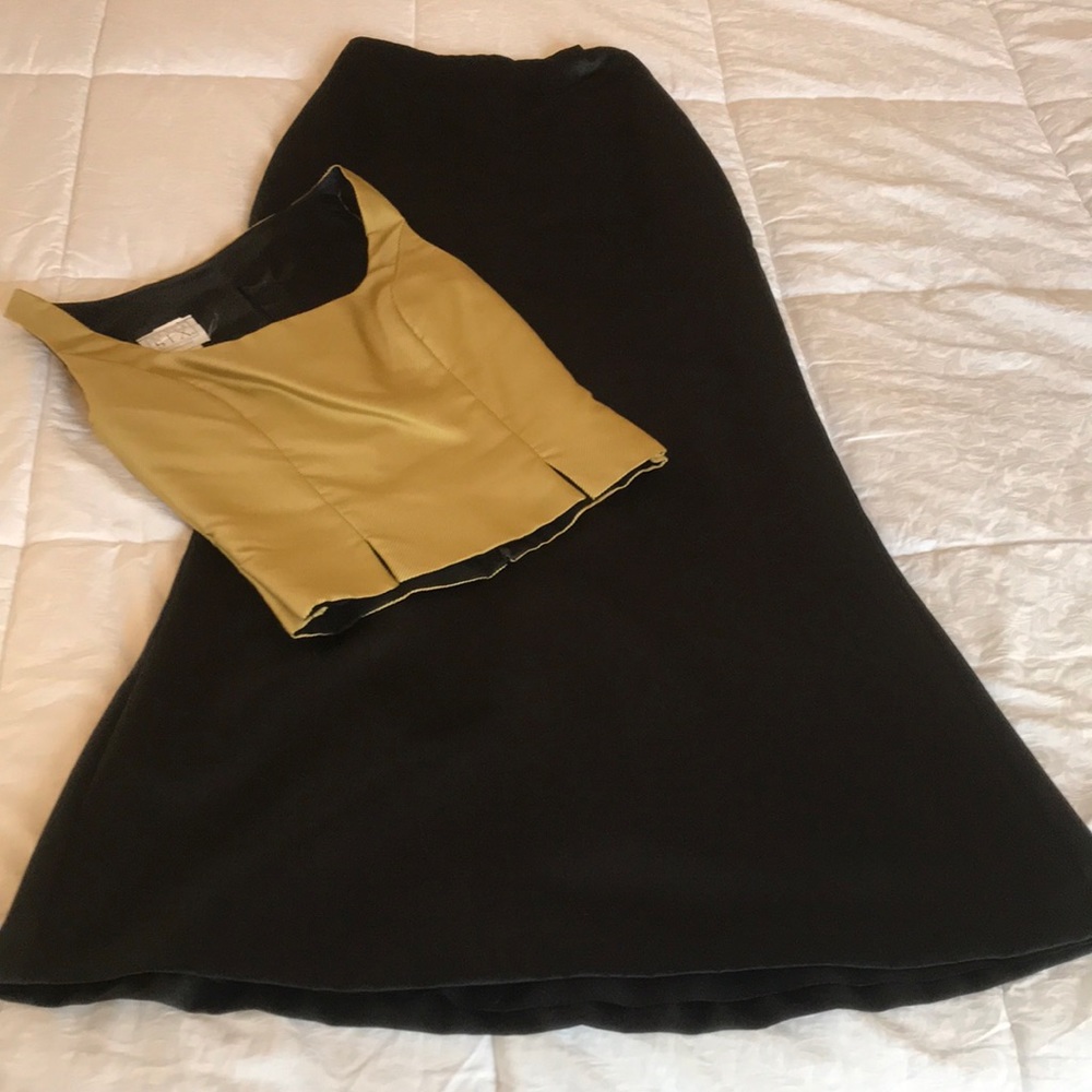Black and Gold Gown